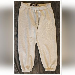 Nike gray women's capri sweatpants medium